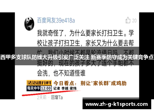 西甲多支球队防线大升级引发广泛关注 新赛季防守成为关键竞争点
